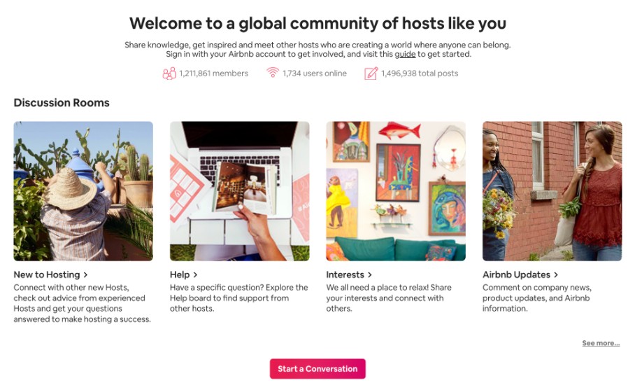 Airbnb Community Center